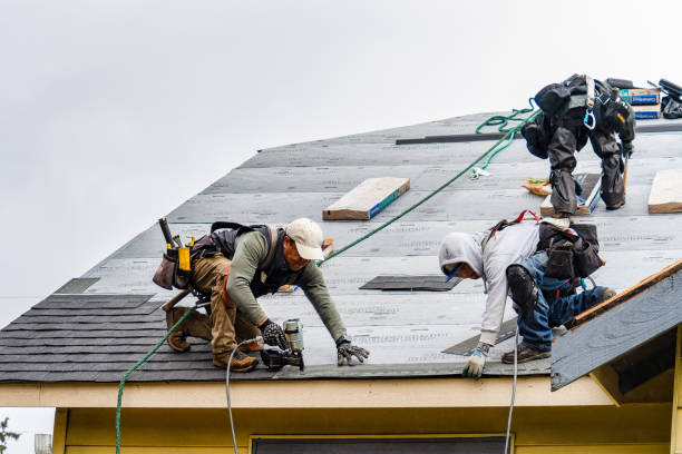 Professional Gutter Installation technician working in Osterville, MA